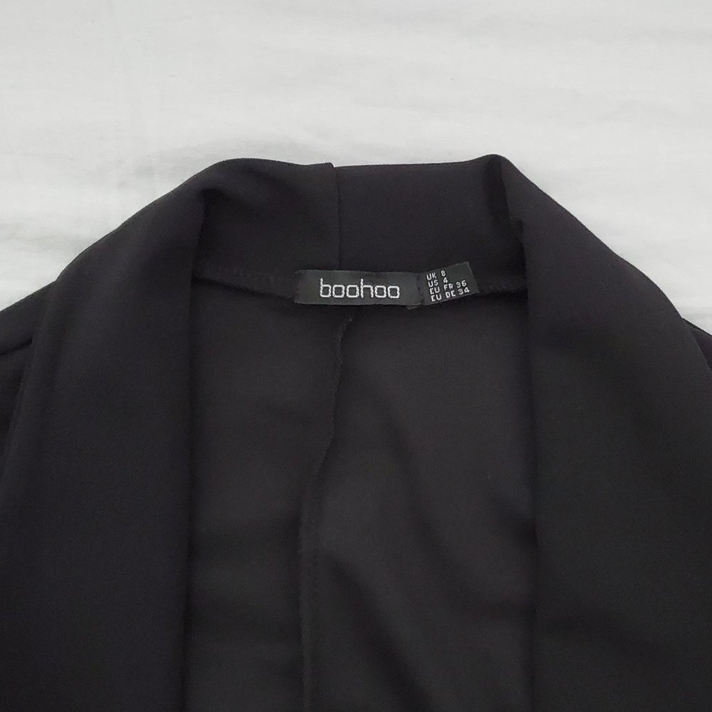Boohoo Light Women's Jacket Cardigan Outerwear Workwear with Pockets Mid-Length - Picture 5 of 5